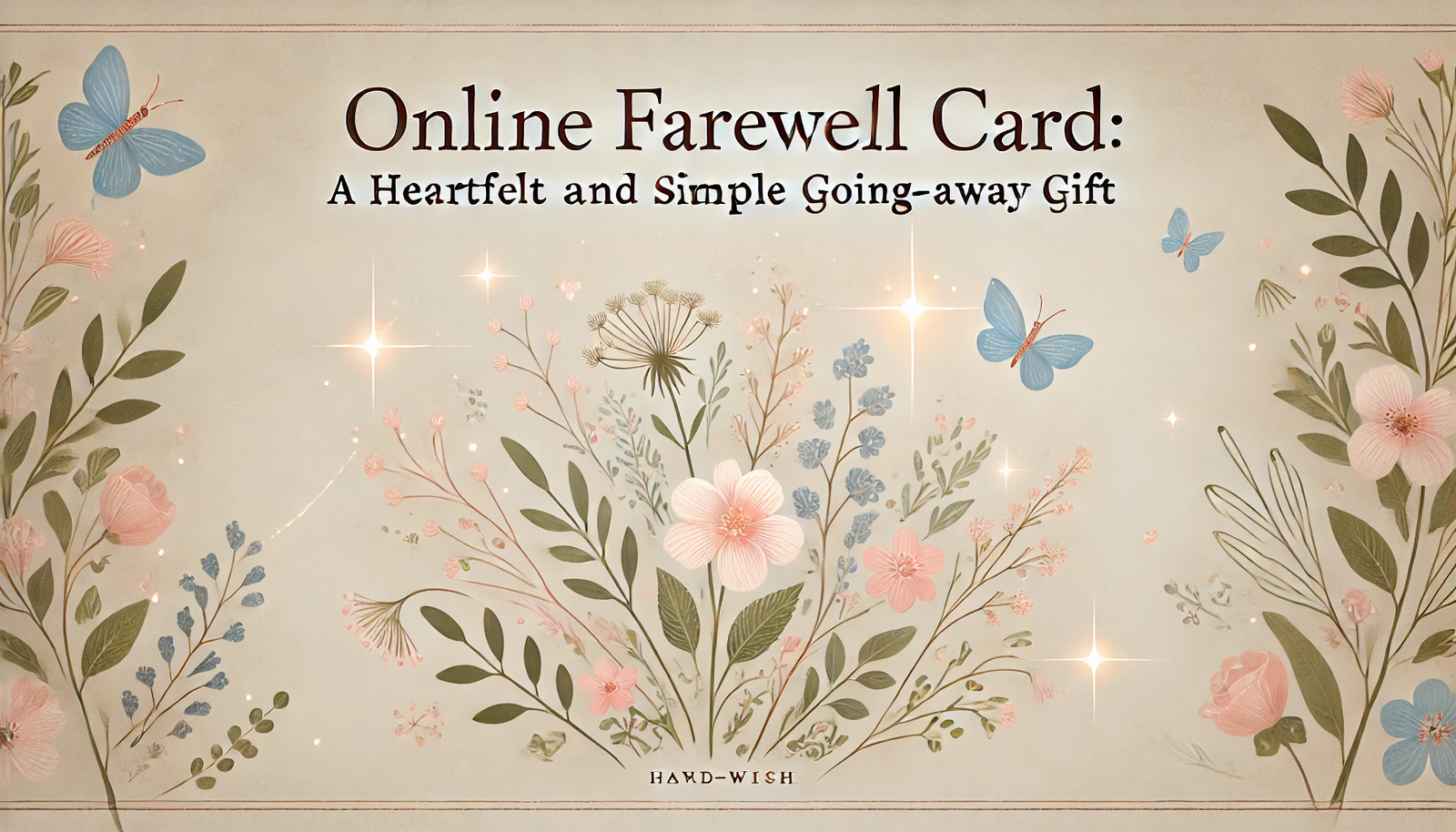 Online Farewell Card: A Heartfelt and Simple Going-Away Gift